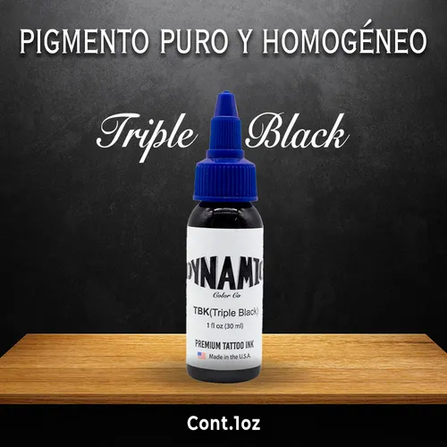 Tinta Dynamic Triple Black de 1 oz (30 ml)