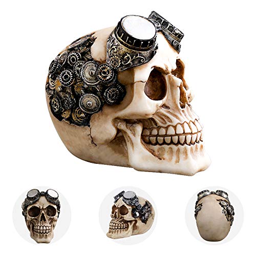 figura decorativa de calavera estilo Steampunk - Image 3